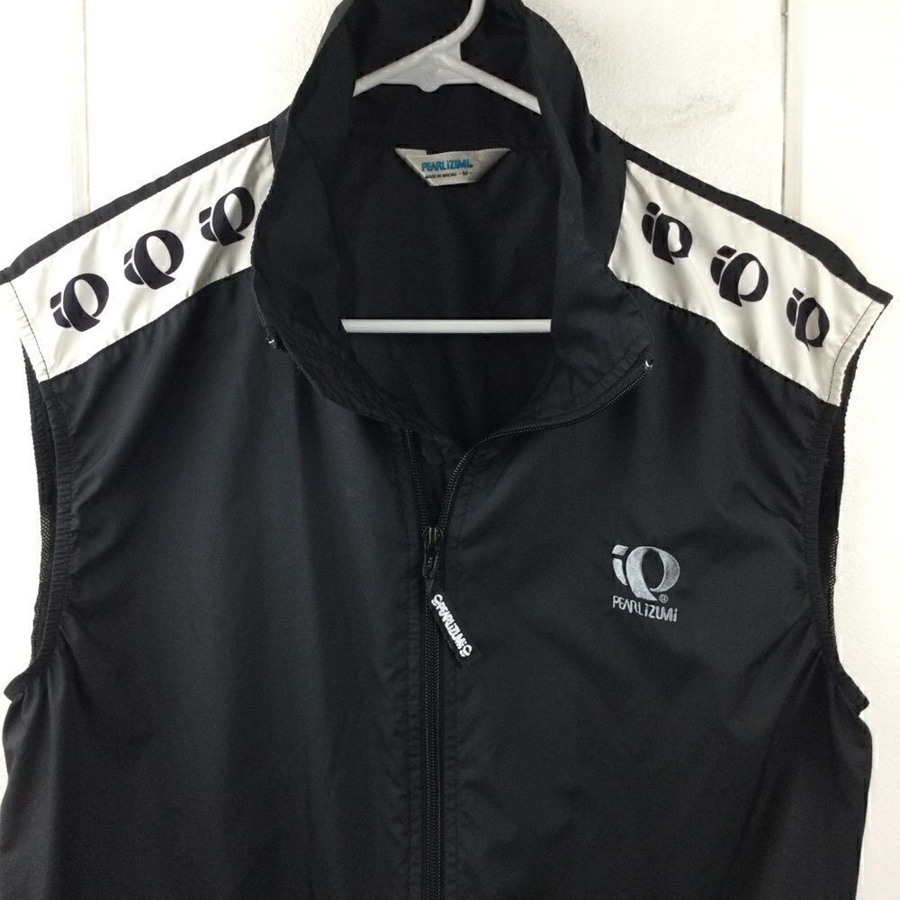 PEARL iZUMI‎ Zephrr Cycling Vest Athletic Biking Black & White, Size Medium - Picture 3 of 16